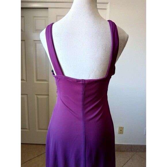 Windsor Beaded Waist Party Cocktails Dress Purple Medium Cocktails Embellished - Picture 2 of 15